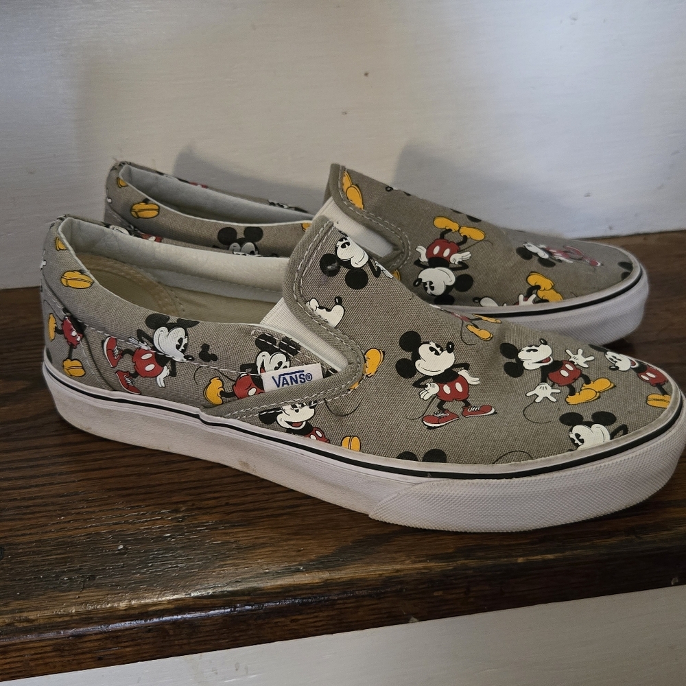 Vans Disney Mickey Mouse Slip On Shoes